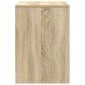 vidaXL Κομοδίνα 2 τεμ. με Συρτάρι, Χρώμα Sonoma Δρυς 40x34x50 εκ.