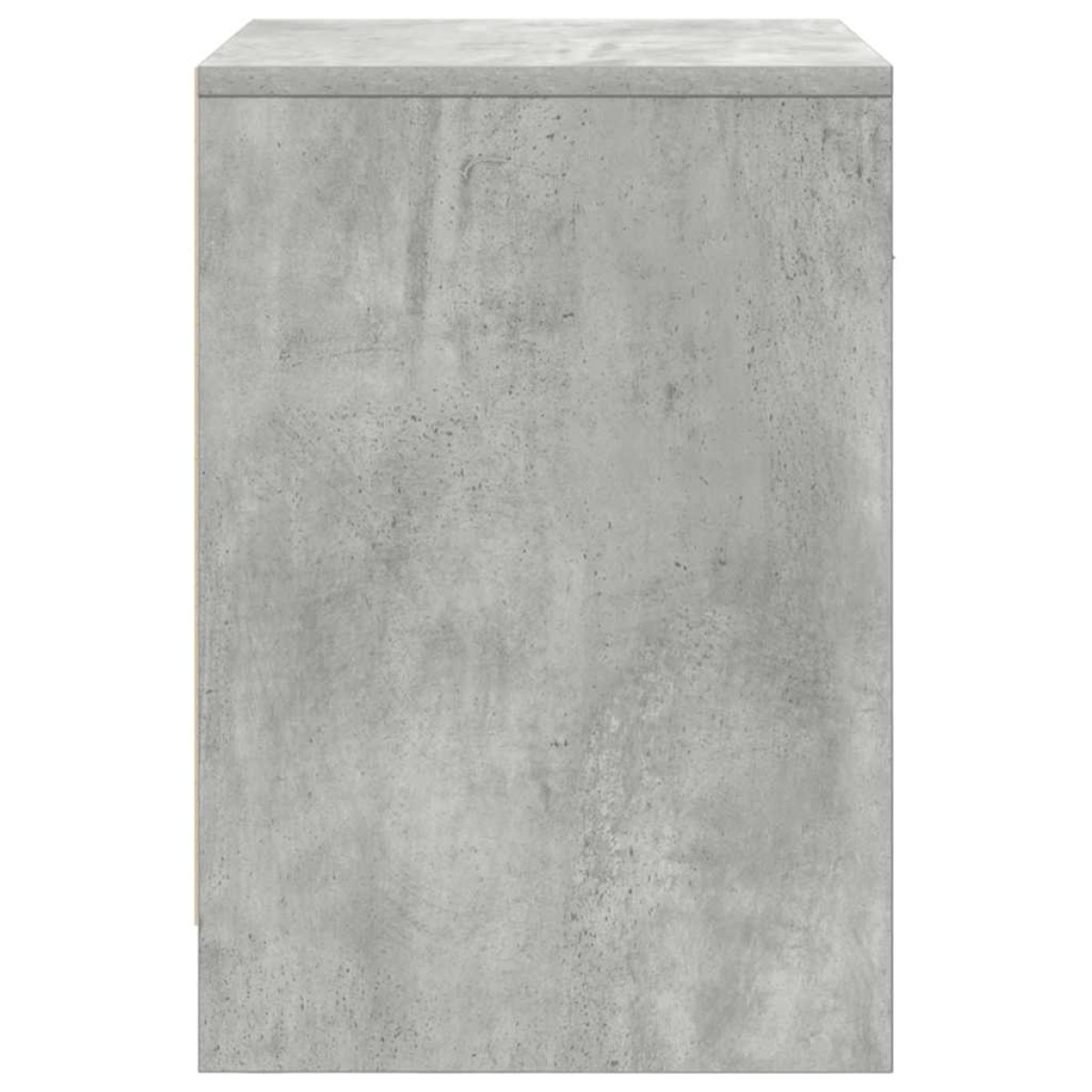 vidaXL Κομοδίνα 2 τεμ. με Συρτάρι Γκρι Σκυρόδεμα 40x34x50 εκ.