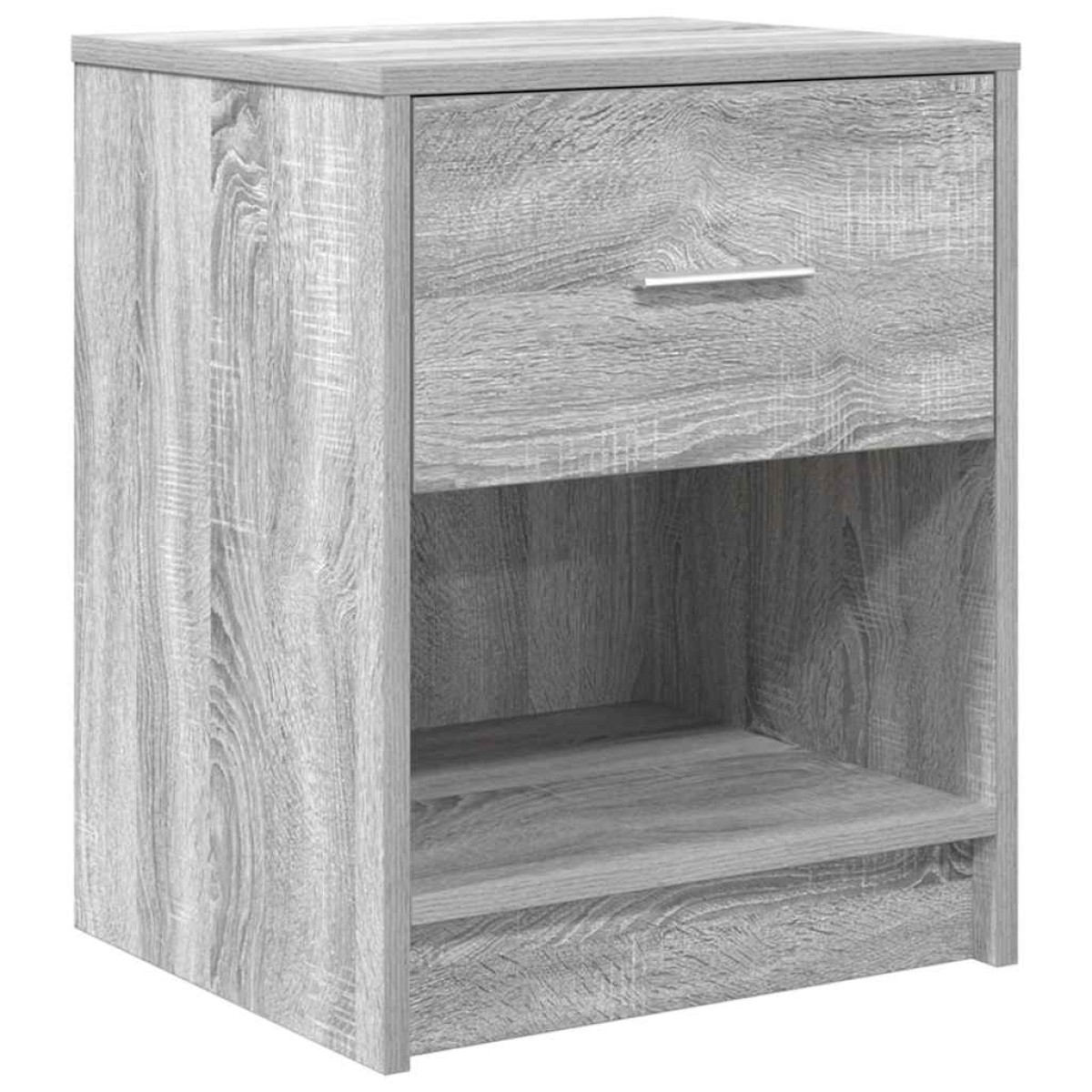 vidaXL Κομοδίνα 2 τεμ. με Συρτάρι Γκρι Sonoma 40x34x50 εκ.