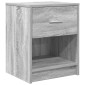 vidaXL Κομοδίνα 2 τεμ. με Συρτάρι Γκρι Sonoma 40x34x50 εκ.