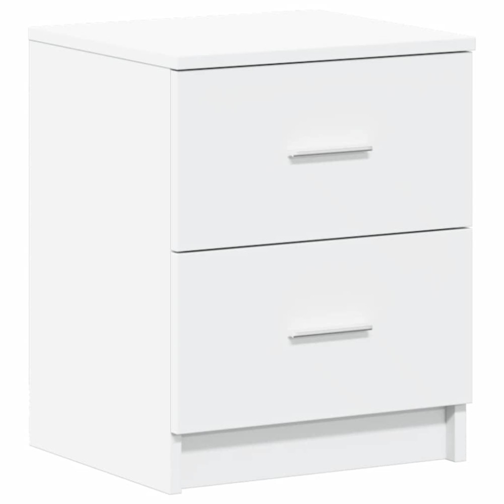 vidaXL Κομοδίνο με 2 Συρτάρια Λευκό 40x36x50 εκ.