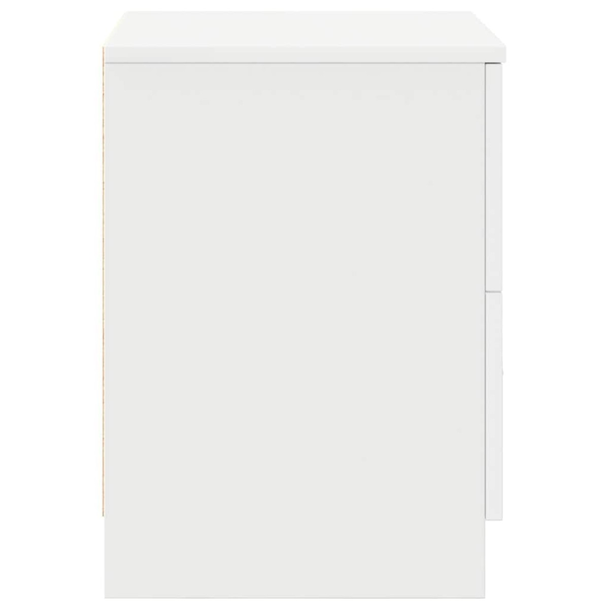 vidaXL Κομοδίνα 2 τεμ. με 2 Συρτάρια Λευκά 40x36x50 εκ.
