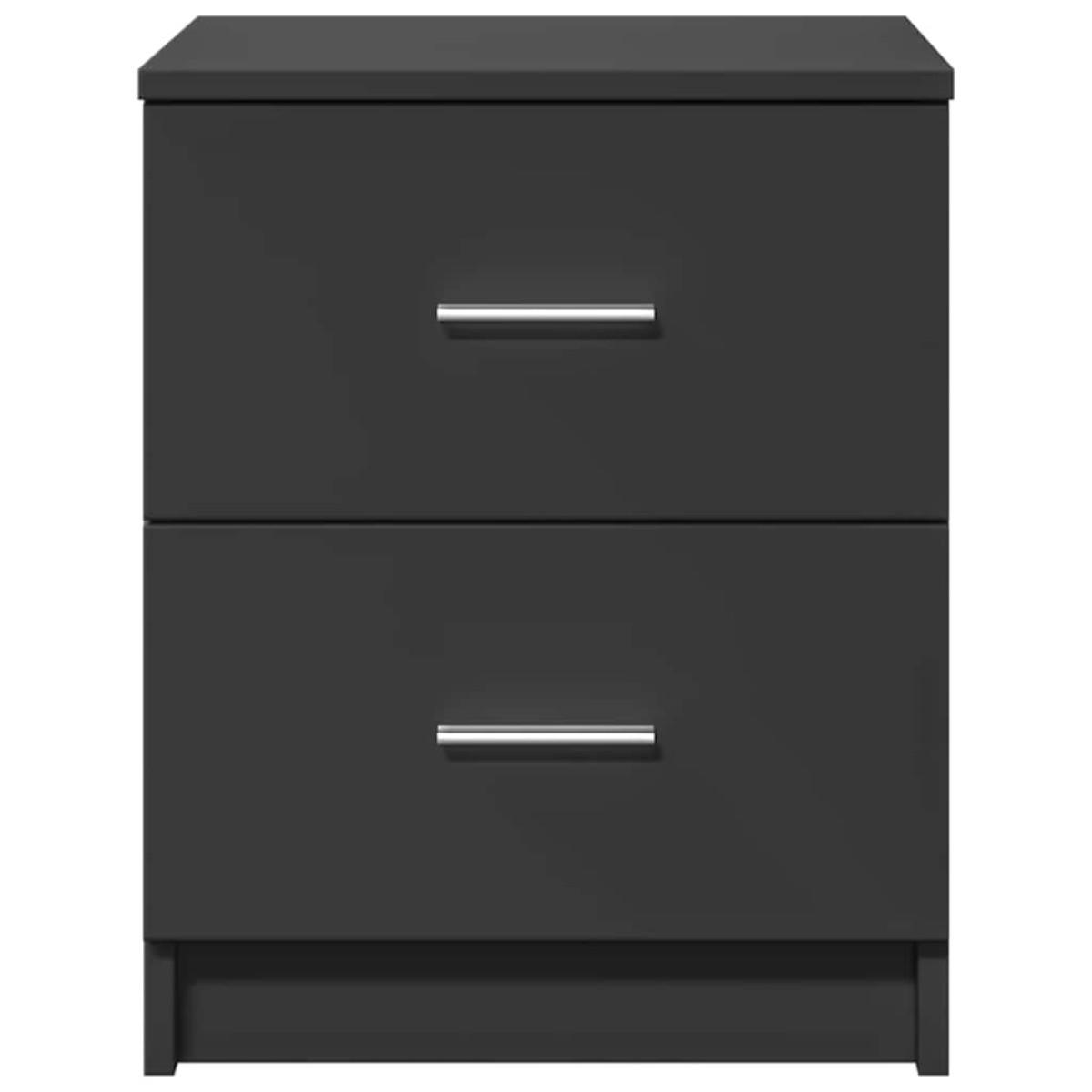 vidaXL Κομοδίνα 2 τεμ. με 2 Συρτάρια Μαύρα 40x36x50 εκ.