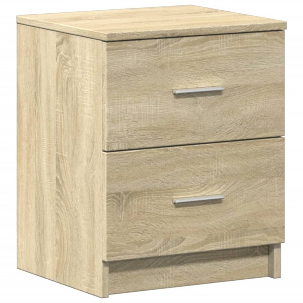 vidaXL Κομοδίνο με 2 Συρτάρια Χρώμα Sonoma Δρυς 40x36x50 εκ.