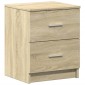 vidaXL Κομοδίνο με 2 Συρτάρια Χρώμα Sonoma Δρυς 40x36x50 εκ.