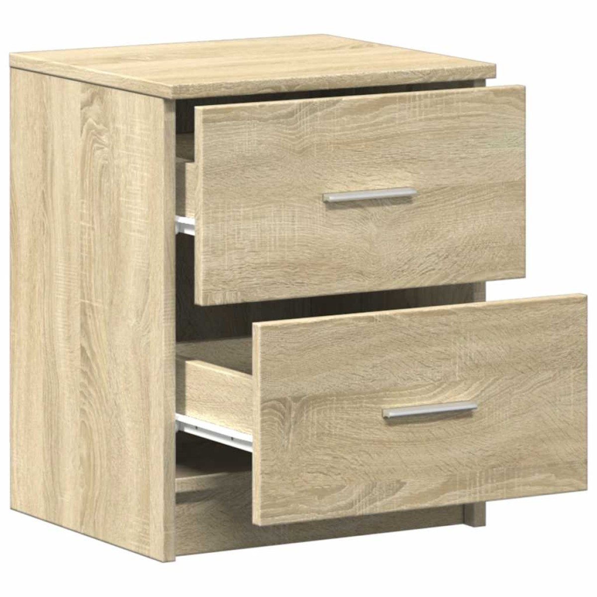 vidaXL Κομοδίνα 2 τεμ. με 2 Συρτάρια, Χρώμα Sonoma Δρυς 40x36x50 εκ.