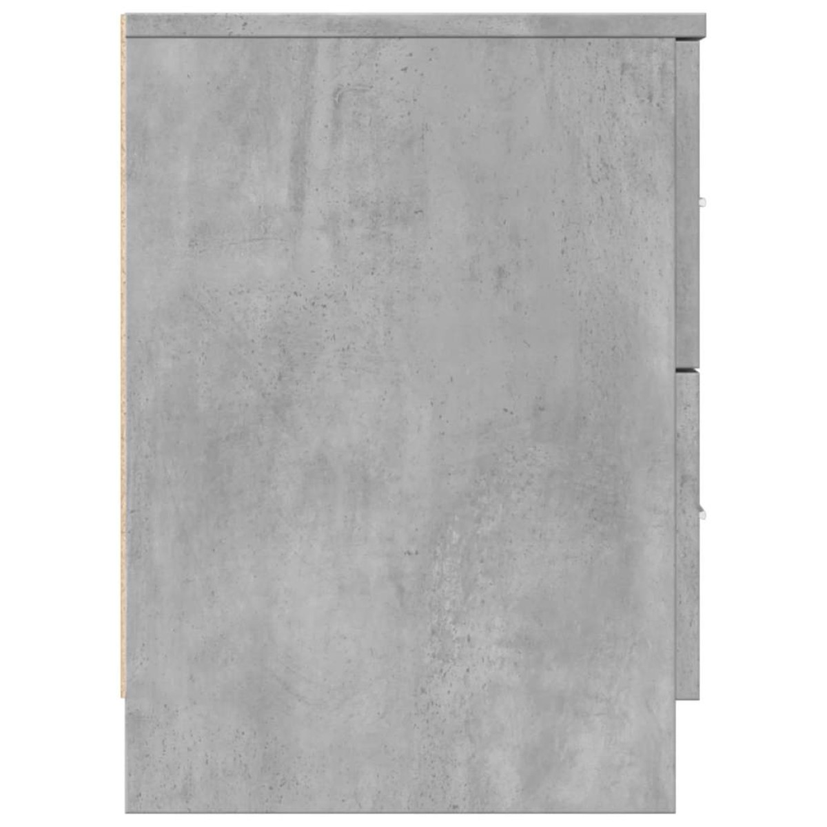 vidaXL Κομοδίνο με 2 Συρτάρια Γκρι Σκυρόδεμα 40x36x50 εκ.