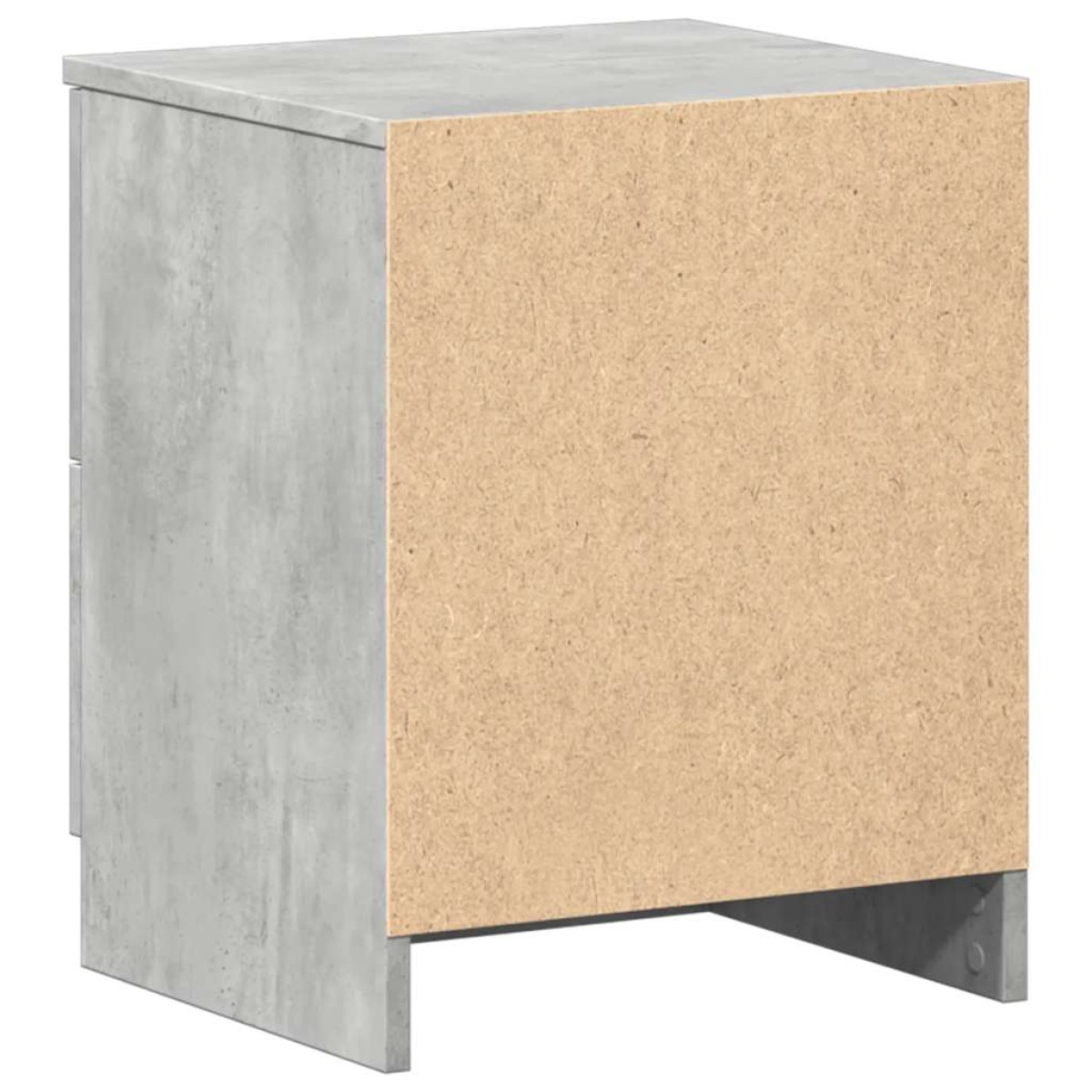 vidaXL Κομοδίνο με 2 Συρτάρια Γκρι Σκυρόδεμα 40x36x50 εκ.