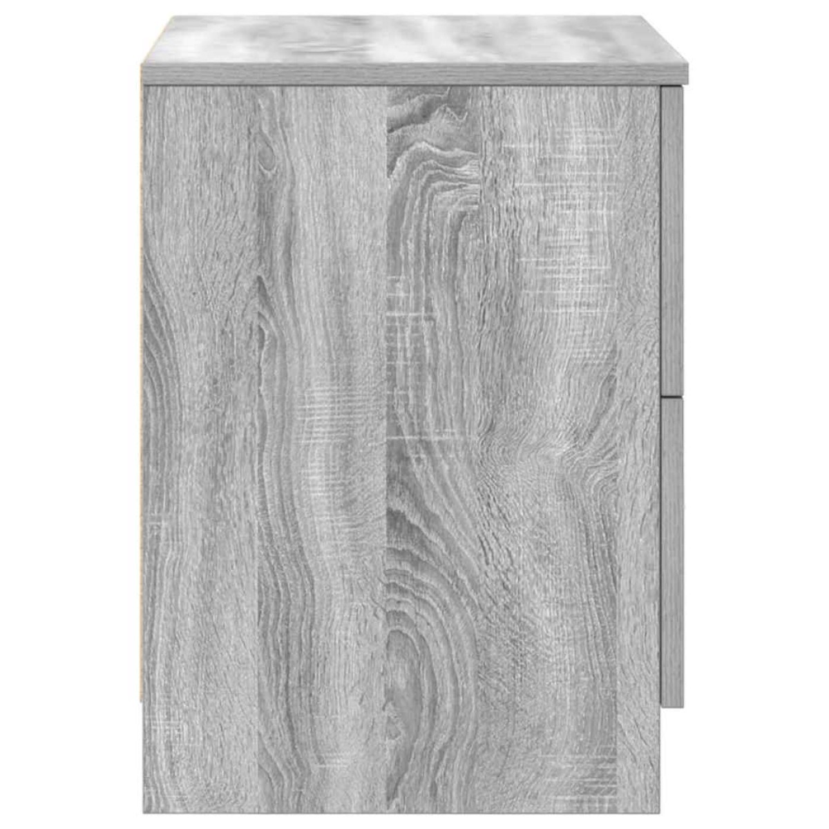 vidaXL Κομοδίνα 2 τεμ. με 2 Συρτάρια Γκρι Sonoma 40x36x50 εκ.