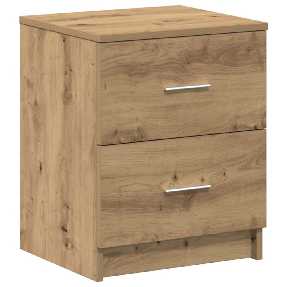 vidaXL Κομοδίνο με 2 Συρτάρια σε Χρώμα Δρυς Artisan 40x36x50 εκ.