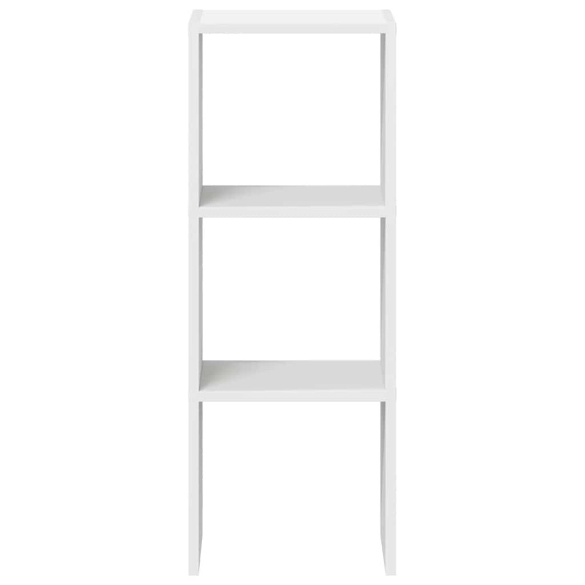 vidaXL Βιβλιοθήκη στοιβαζόμενη Λευκό 30x30x80 cm Ξύλινη κατασκευή