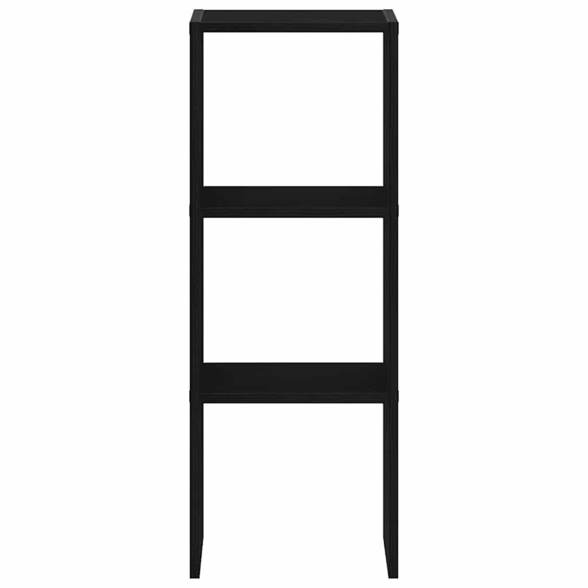 vidaXL Βιβλιοθήκη στοιβαζόμενη Μαύρη δρυς 30x30x80 cm