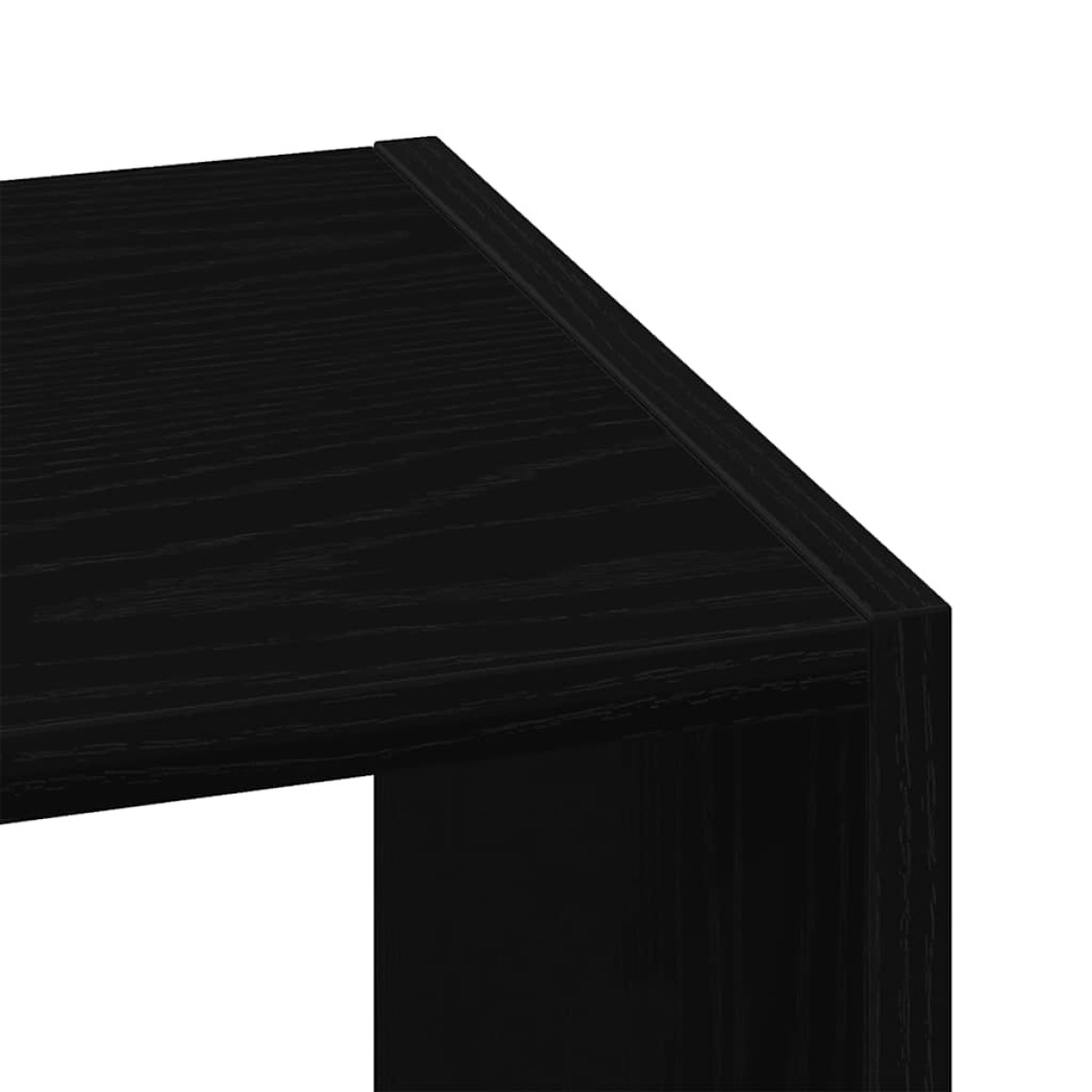 vidaXL Βιβλιοθήκη στοιβαζόμενη Μαύρη δρυς 30x30x80 cm