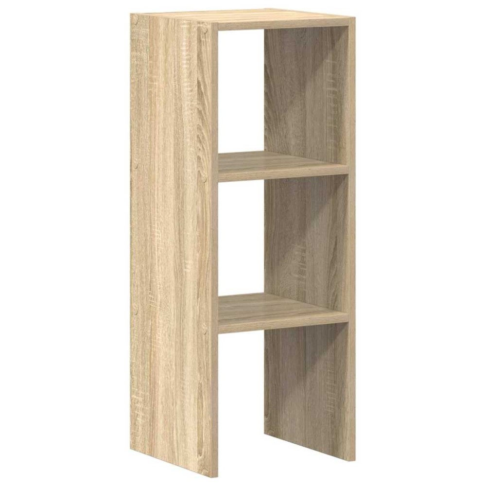 vidaXL Βιβλιοθήκη Στοιβαζόμενα Sonoma Δρυς 30x30x80 εκ. Επεξ. Ξύλο