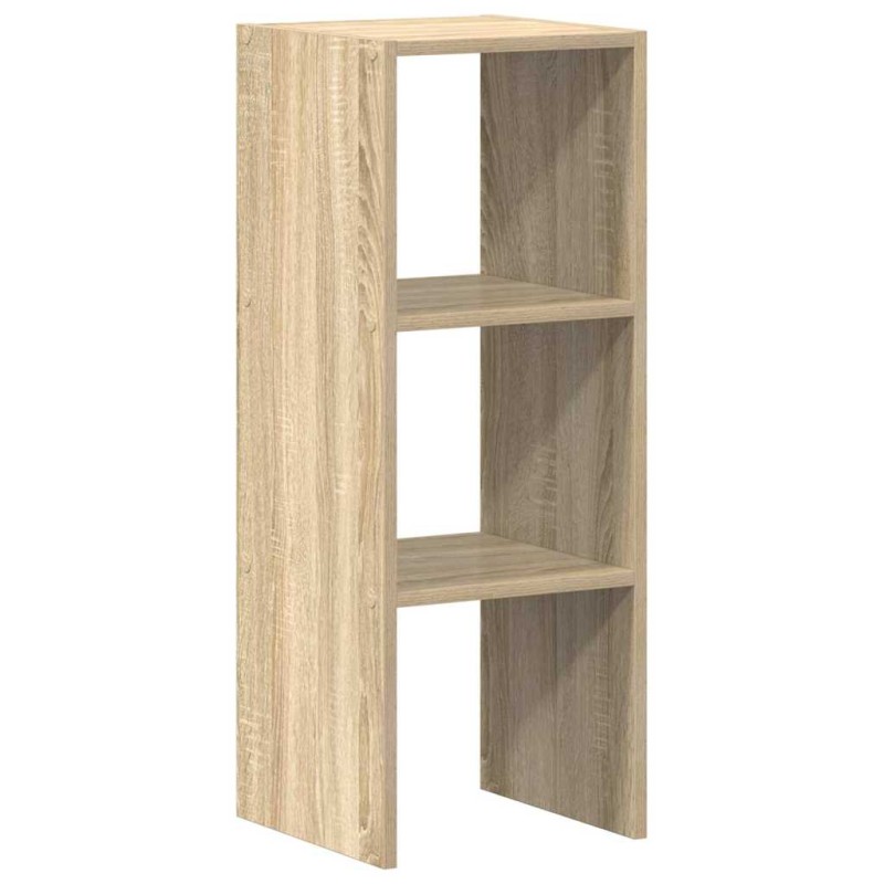 vidaXL Βιβλιοθήκη Στοιβαζόμενα Sonoma Δρυς 30x30x80 εκ. Επεξ. Ξύλο