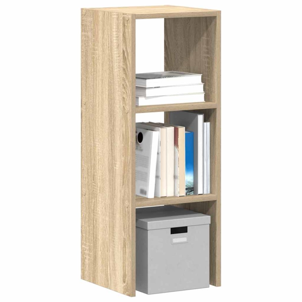 vidaXL Βιβλιοθήκη Στοιβαζόμενα Sonoma Δρυς 30x30x80 εκ. Επεξ. Ξύλο