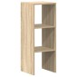 vidaXL Βιβλιοθήκη Στοιβαζόμενα Sonoma Δρυς 30x30x80 εκ. Επεξ. Ξύλο