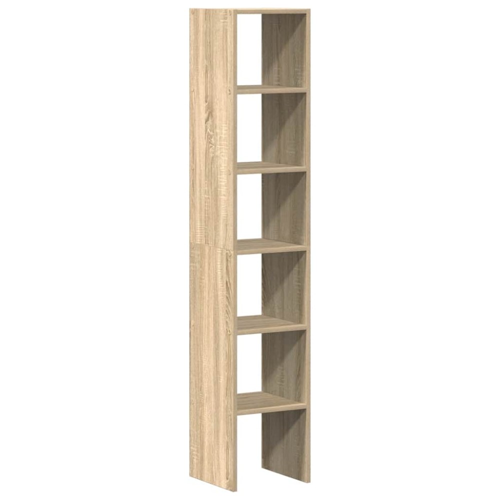 vidaXL Βιβλιοθήκες 2 τεμ. Στοιβαζόμενα Sonoma Δρυς 30x30x80 εκ.