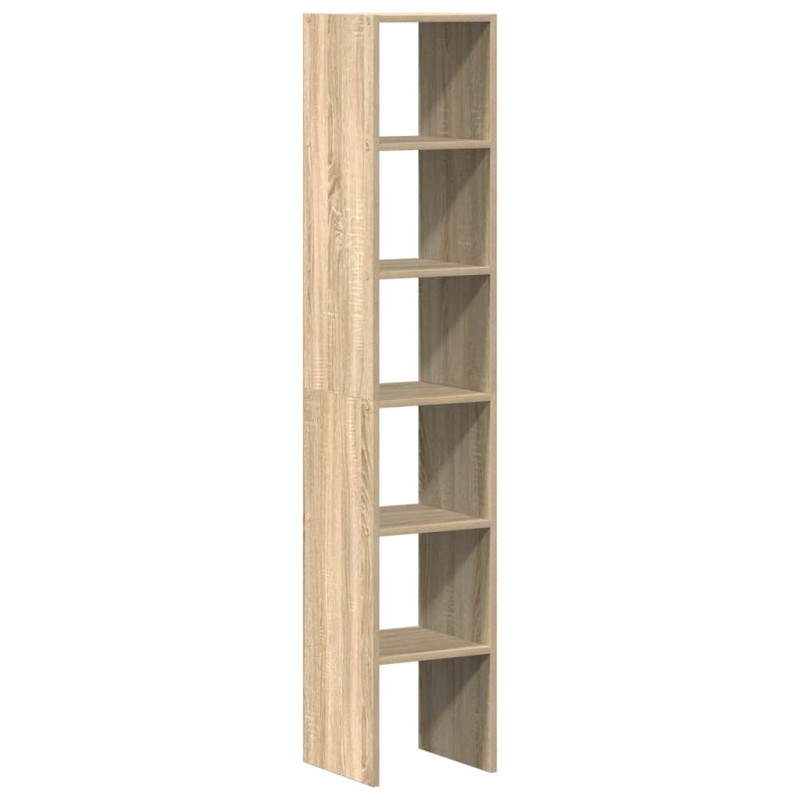vidaXL Βιβλιοθήκες 2 τεμ. Στοιβαζόμενα Sonoma Δρυς 30x30x80 εκ.