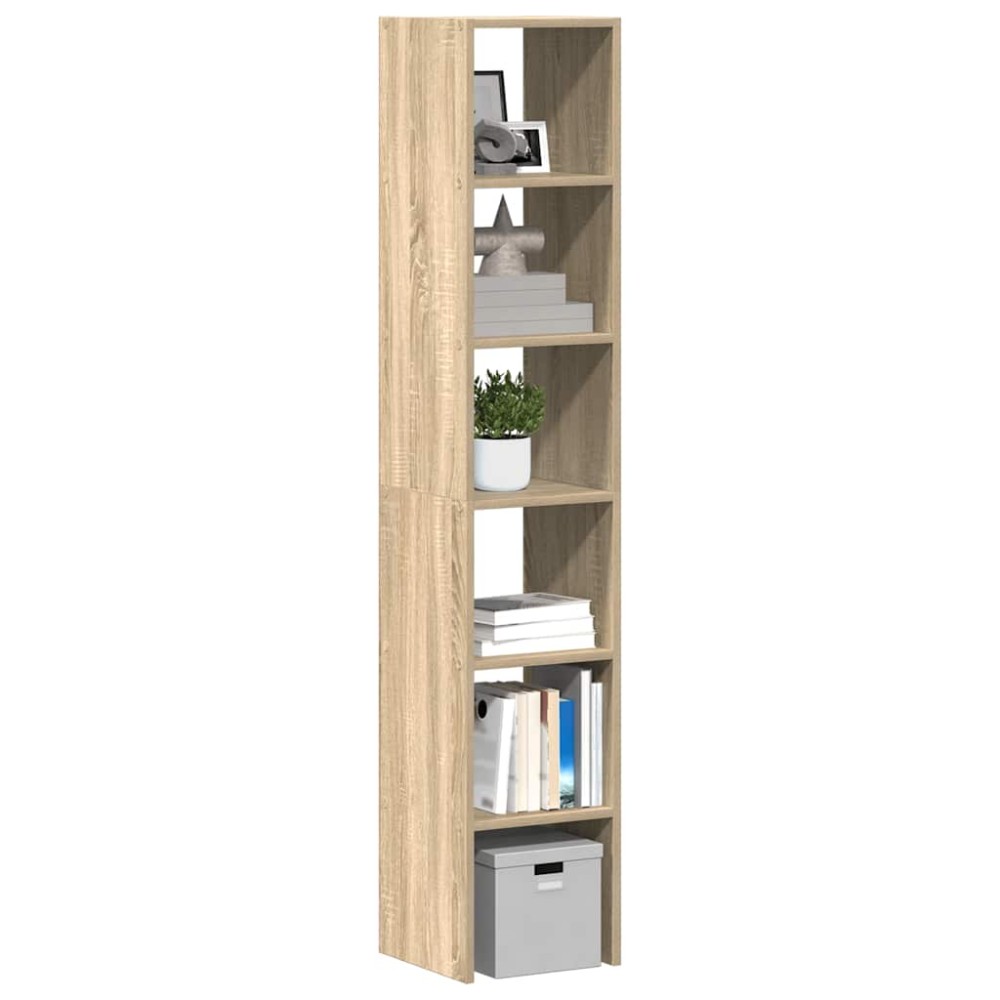 vidaXL Βιβλιοθήκες 2 τεμ. Στοιβαζόμενα Sonoma Δρυς 30x30x80 εκ.