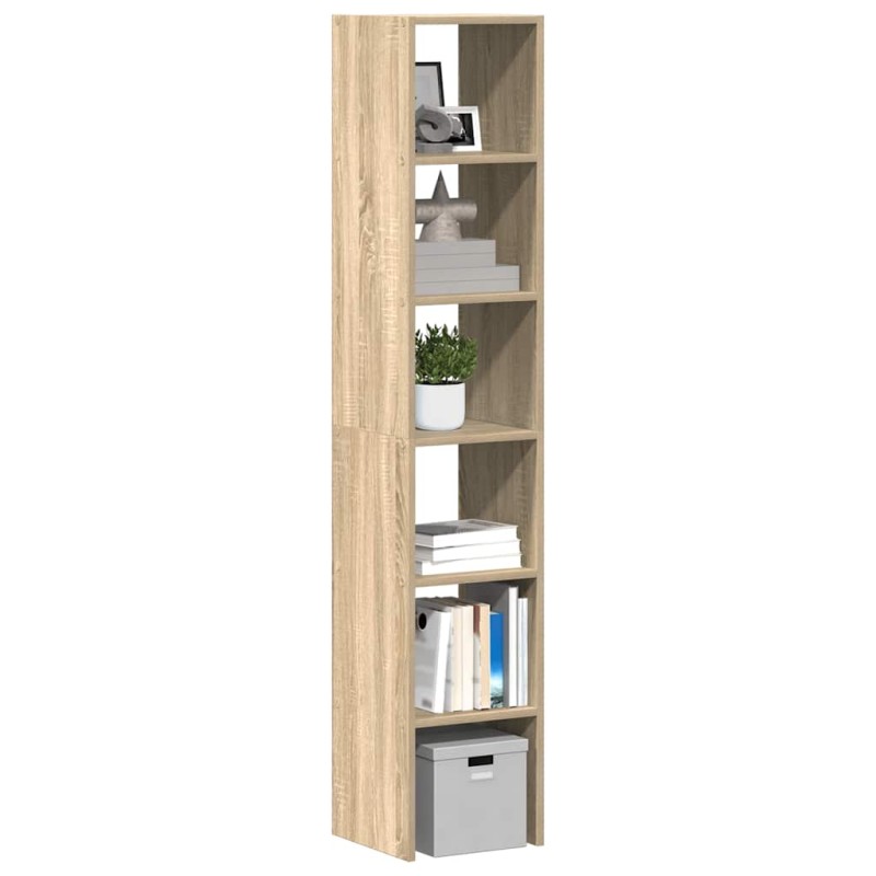 vidaXL Βιβλιοθήκες 2 τεμ. Στοιβαζόμενα Sonoma Δρυς 30x30x80 εκ.