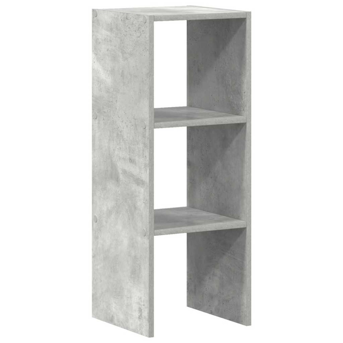 vidaXL Βιβλιοθήκη Στοιβαζόμενα Γκρι Σκυροδ. 30x30x80 εκ. Επεξ. Ξύλο