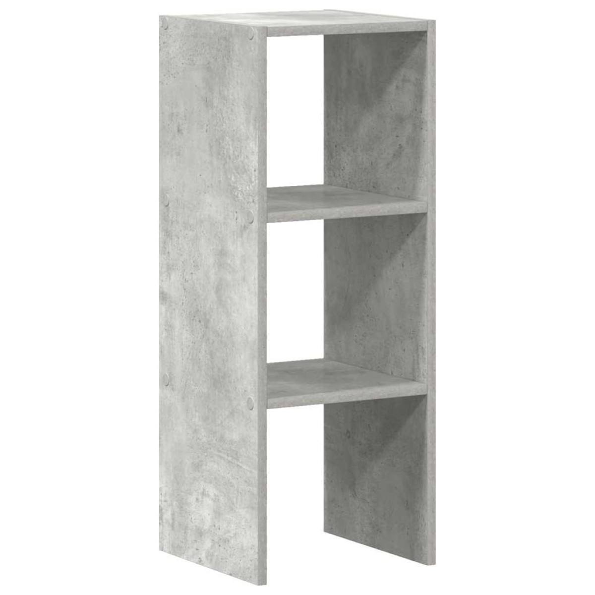 vidaXL Βιβλιοθήκη Στοιβαζόμενα Γκρι Σκυροδ. 30x30x80 εκ. Επεξ. Ξύλο