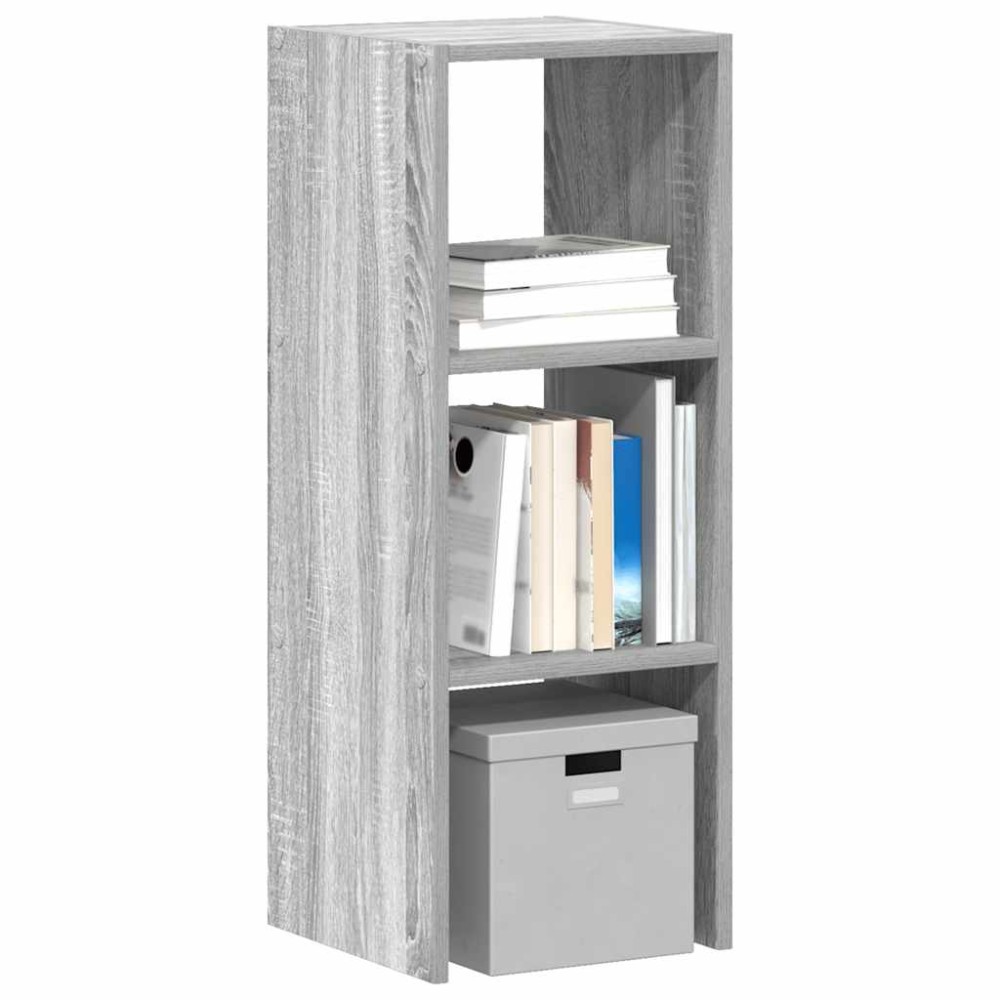 vidaXL Βιβλιοθήκη Στοιβαζόμενα Γκρι Sonoma 30x30x80 εκ. Επεξ. Ξύλο