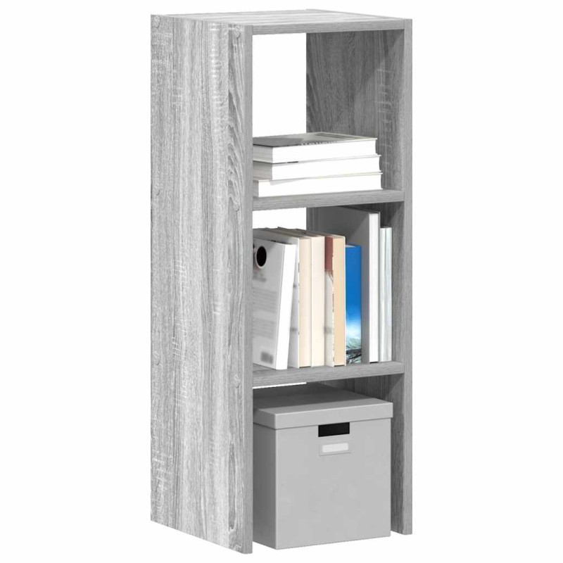 vidaXL Βιβλιοθήκη Στοιβαζόμενα Γκρι Sonoma 30x30x80 εκ. Επεξ. Ξύλο