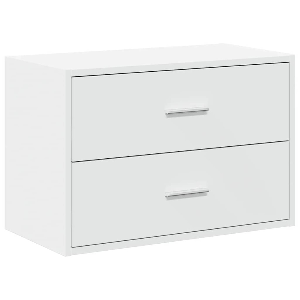 vidaXL Ντουλάπι με 2συρτάρια Λευκό 60x31x40cm Ξύλινο μηχανουργικό ξύλο