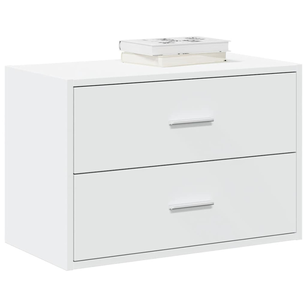vidaXL Ντουλάπι με 2συρτάρια Λευκό 60x31x40cm Ξύλινο μηχανουργικό ξύλο