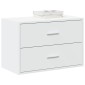 vidaXL Ντουλάπι με 2συρτάρια Λευκό 60x31x40cm Ξύλινο μηχανουργικό ξύλο