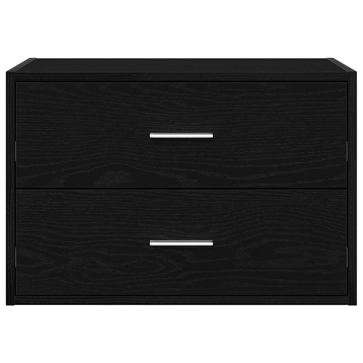 vidaXL Ντουλάπι με 2 συρτάρια Μαύρη δρυς 60x31x40 cm Ξύλινη κατασκευή