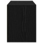 vidaXL Ντουλάπι με 2 συρτάρια Μαύρη δρυς 60x31x40 cm Ξύλινη κατασκευή