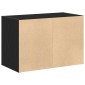 vidaXL Ντουλάπι με 2 συρτάρια Μαύρη δρυς 60x31x40 cm Ξύλινη κατασκευή