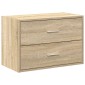 vidaXL Ντουλάπι με 2 συρτάρια Sonoma Δρυς 60x31x40 εκ. από Επεξ. Ξύλο
