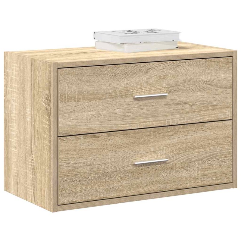 vidaXL Ντουλάπι με 2 συρτάρια Sonoma Δρυς 60x31x40 εκ. από Επεξ. Ξύλο
