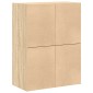 vidaXL Ντουλάπια με 4 συρτάρια 2 τεμ. Sonoma Δρυς 60x31x40 εκ.