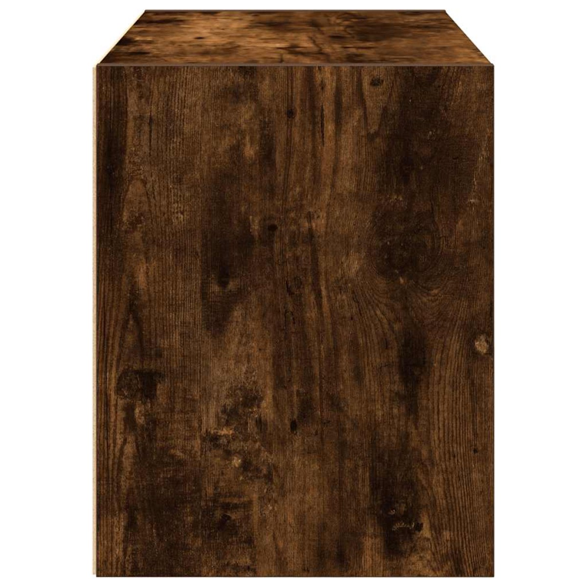 vidaXL Ντουλάπι με 2 συρτάρια Καπνιστή Δρυς 60x31x40εκ. από Επεξ. Ξύλο
