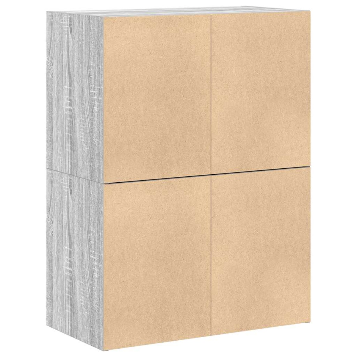 vidaXL Ντουλάπια με 4 συρτάρια 2 τεμ. Γκρι Sonoma 60x31x40 εκ.
