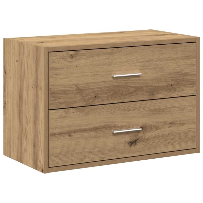vidaXL Ντουλάπι με 2 συρτάρια Αρτισιανή Δρυς 60x31x40 εκ. Επεξ. Ξύλο