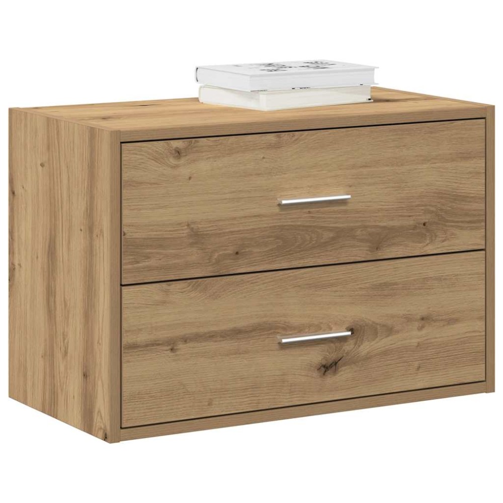 vidaXL Ντουλάπι με 2 συρτάρια Αρτισιανή Δρυς 60x31x40 εκ. Επεξ. Ξύλο