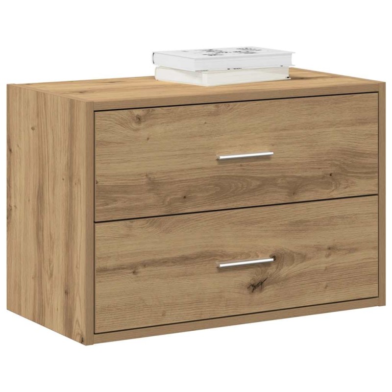 vidaXL Ντουλάπι με 2 συρτάρια Αρτισιανή Δρυς 60x31x40 εκ. Επεξ. Ξύλο