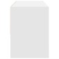 vidaXL Ράφι παπουτσιών στοιβαζόμενο λευκό 89,5x30x40 cm