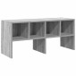 vidaXL Ράφι παπουτσιών στοιβαζόμενο γκρι Sonoma 89,5x30x40 cm