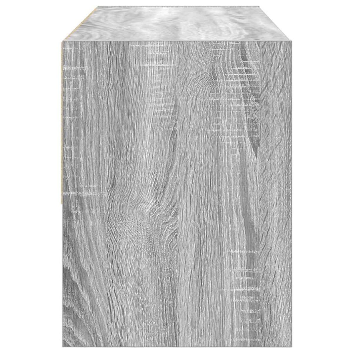 vidaXL Ράφι παπουτσιών στοιβαζόμενο γκρι Sonoma 89,5x30x40 cm