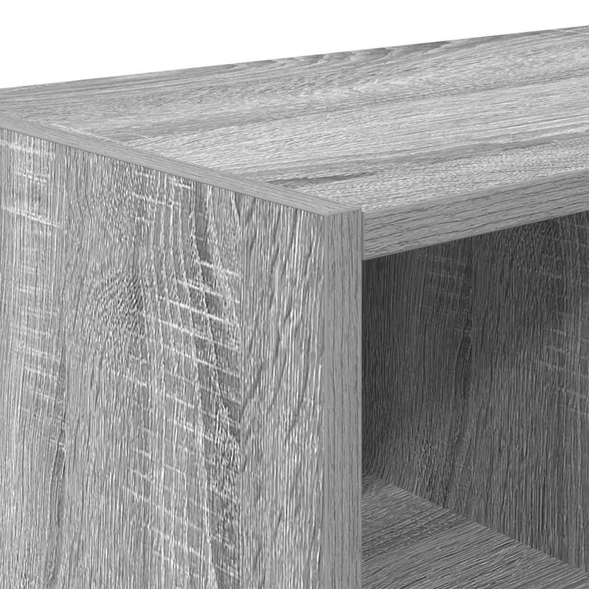 vidaXL Ράφι παπουτσιών στοιβαζόμενο γκρι Sonoma 89,5x30x40 cm