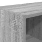 vidaXL Ράφι παπουτσιών στοιβαζόμενο γκρι Sonoma 89,5x30x40 cm