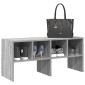 vidaXL Ράφι παπουτσιών στοιβαζόμενο γκρι Sonoma 89,5x30x40 cm