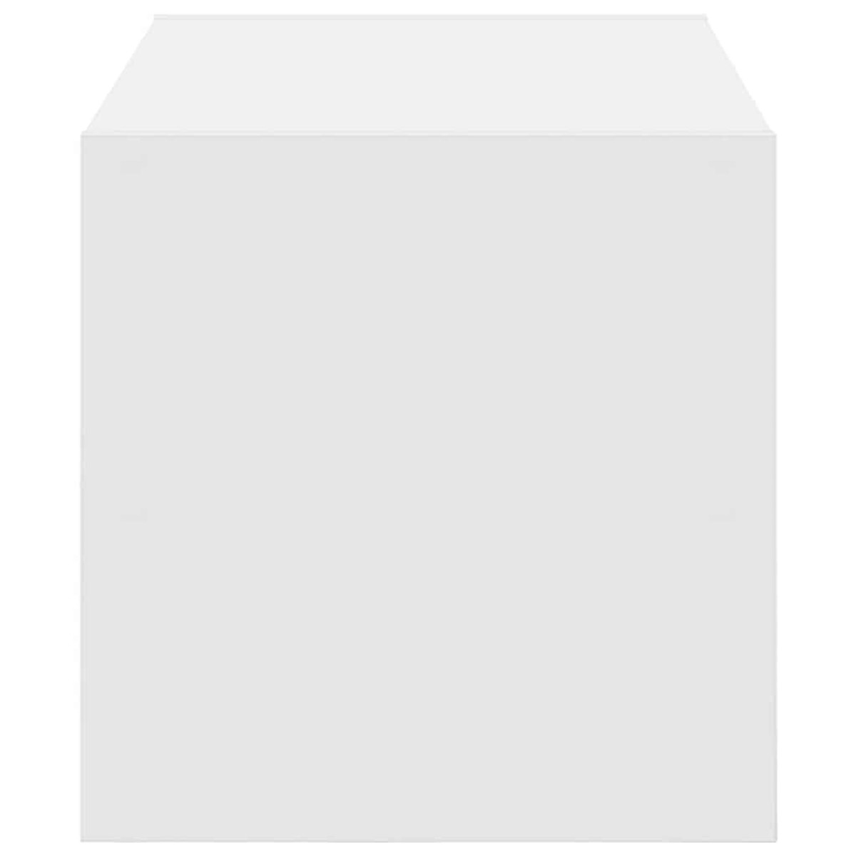 vidaXL Ράφι παπουτσιών στοιβαζόμενο λευκό 60x30x30,5 cm